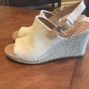 TOMS  Slingback Wedge Sandal - size 10 New